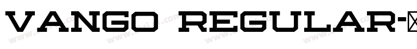 VANGO Regular字体转换
